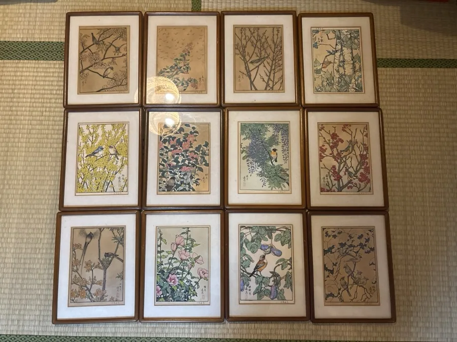 吉田遠志「東洋の四季の花と鳥 十二ヶ月画」