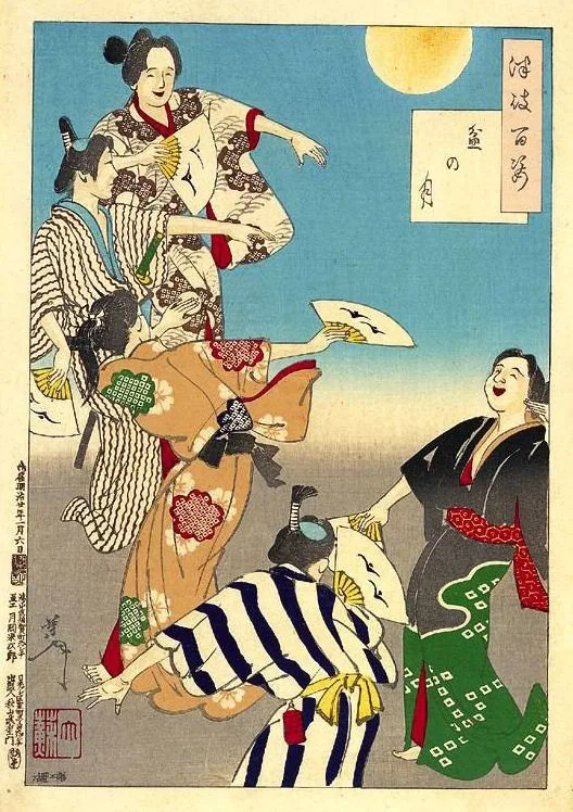 月岡芳年『月百姿』より「盆の月」
